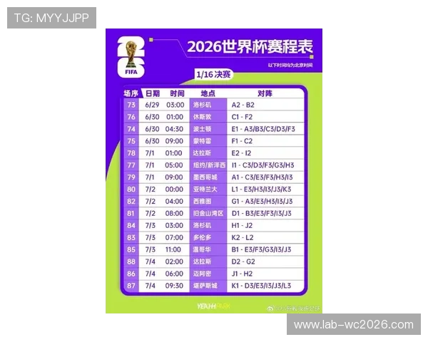 中国队2026美加墨世界杯赛程安排及关键比赛时间一览表